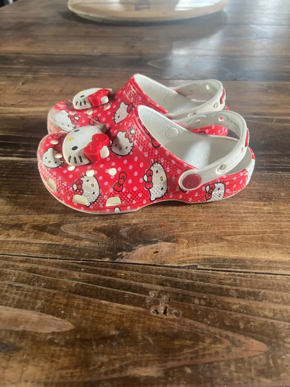 Size 13 Crocs Hello Kitty!